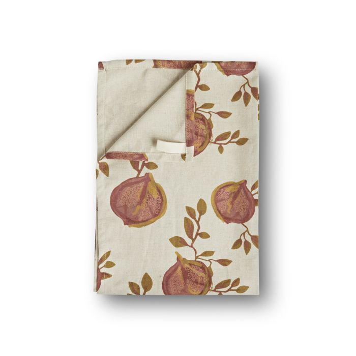 AGA Pomegranate Ecru Tea Towel