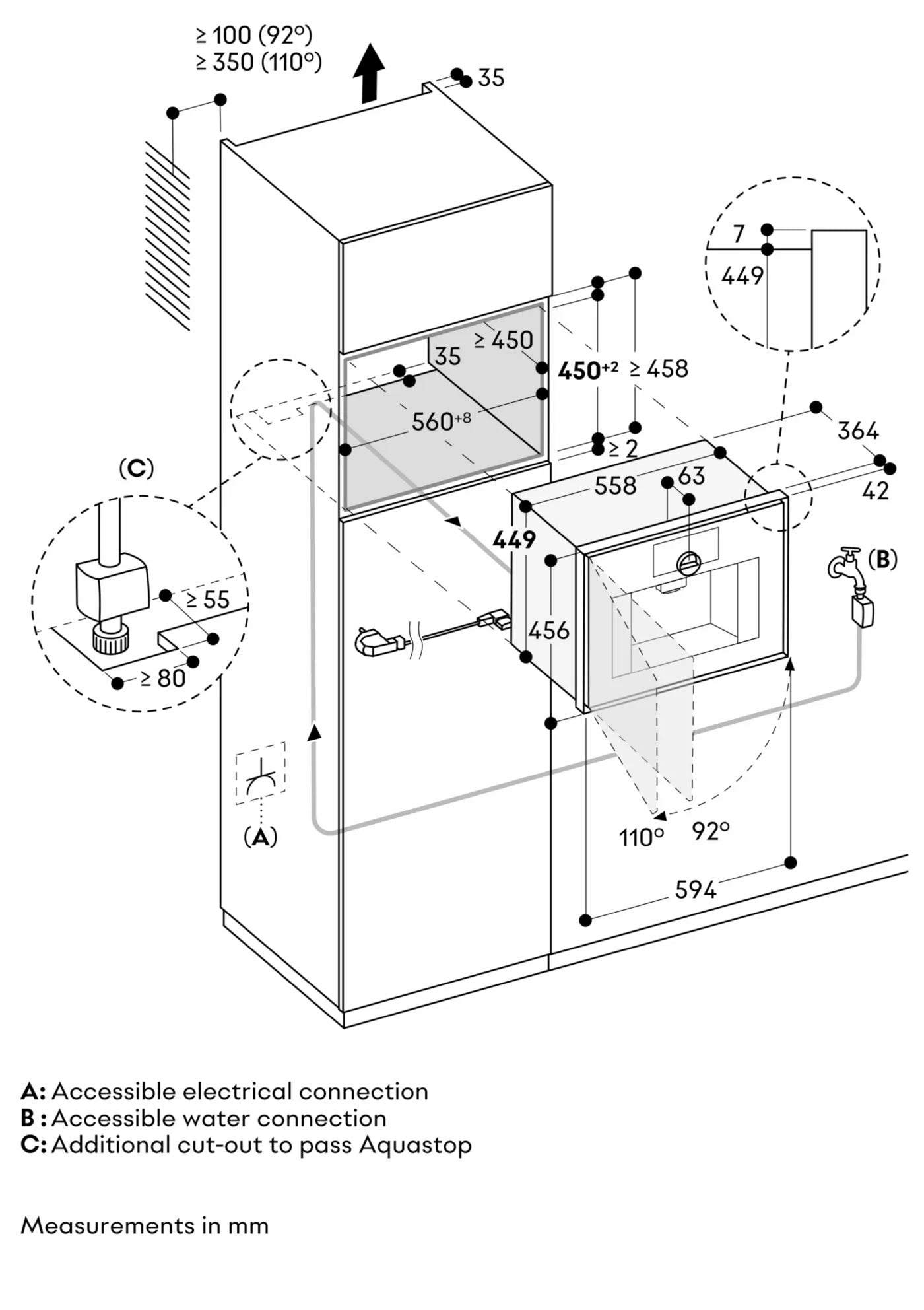 Gaggenau Expressive Series GC461120 60cm Stainless Steel Built-In Fully-Automatic Espresso Machine – Plumbed-In