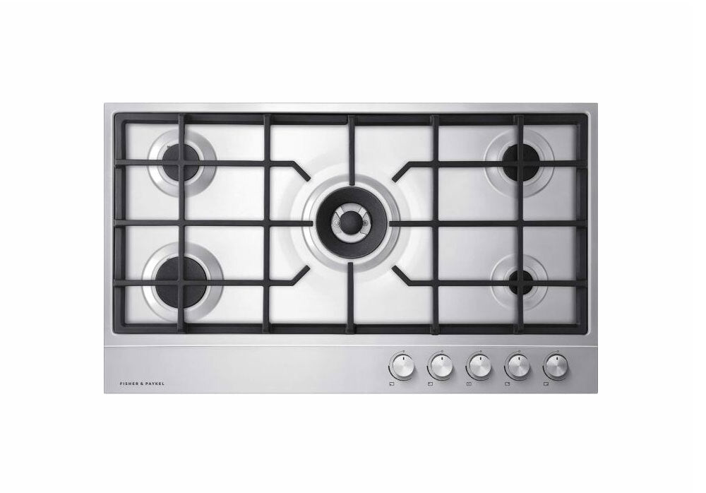 Fisher & Paykel Series 7 CG905DNGX1 900mm Wide Gas on Steel, 5 Burner