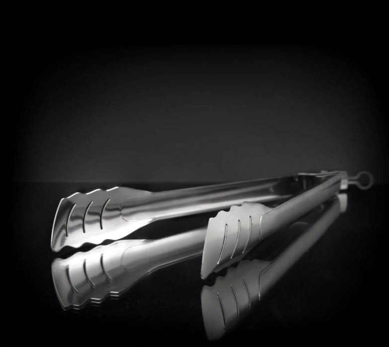 Napoleon Stainless Steel Easy Locking Tongs | Integrated Hanging Loop | Dishwasher Safe | Durable BBQ Tool