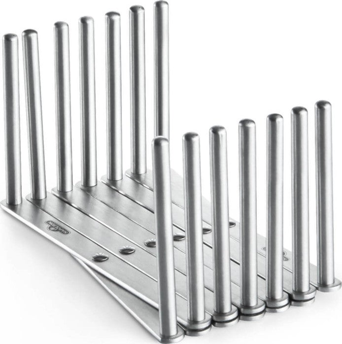 Expandable Rib Holder | Stainless Steel Rib Rack | BBQ Rib Holder | Holds Up to Six Racks | Grill Accessory UK | Caterbitz