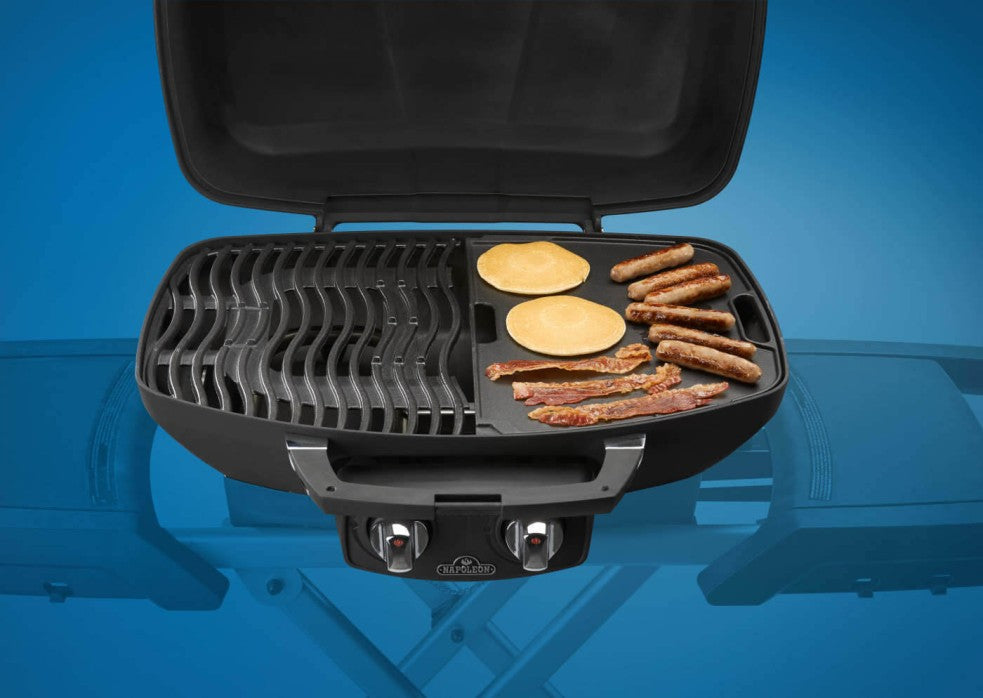 Napoleon Cast Iron Reversible Griddle | TravelQ 285 Accessory | BBQ Griddle Plate UK | Portable Grill Griddle | Caterbitz
