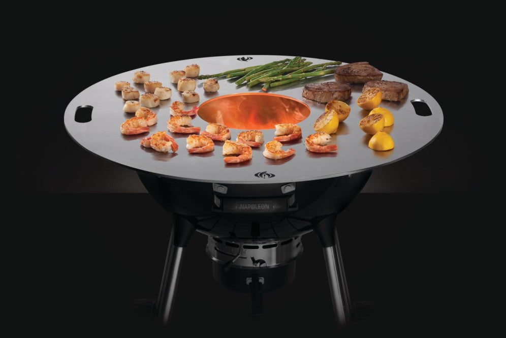 Napoleon Fire Plate | Steel Plancha | 78 cm Diameter | Multiple Heat Zones | Meat, Fish, Vegetables, Pancakes