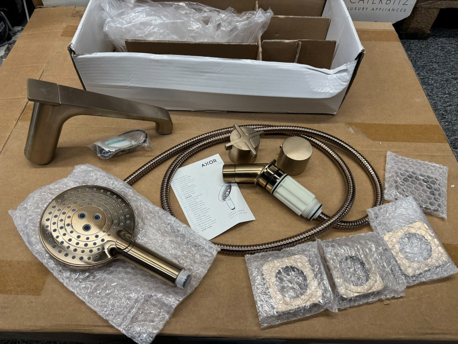 NEW AXOR Hansgrohe 36411140 4 hole bath mixer tap Axor Citterio E BR754