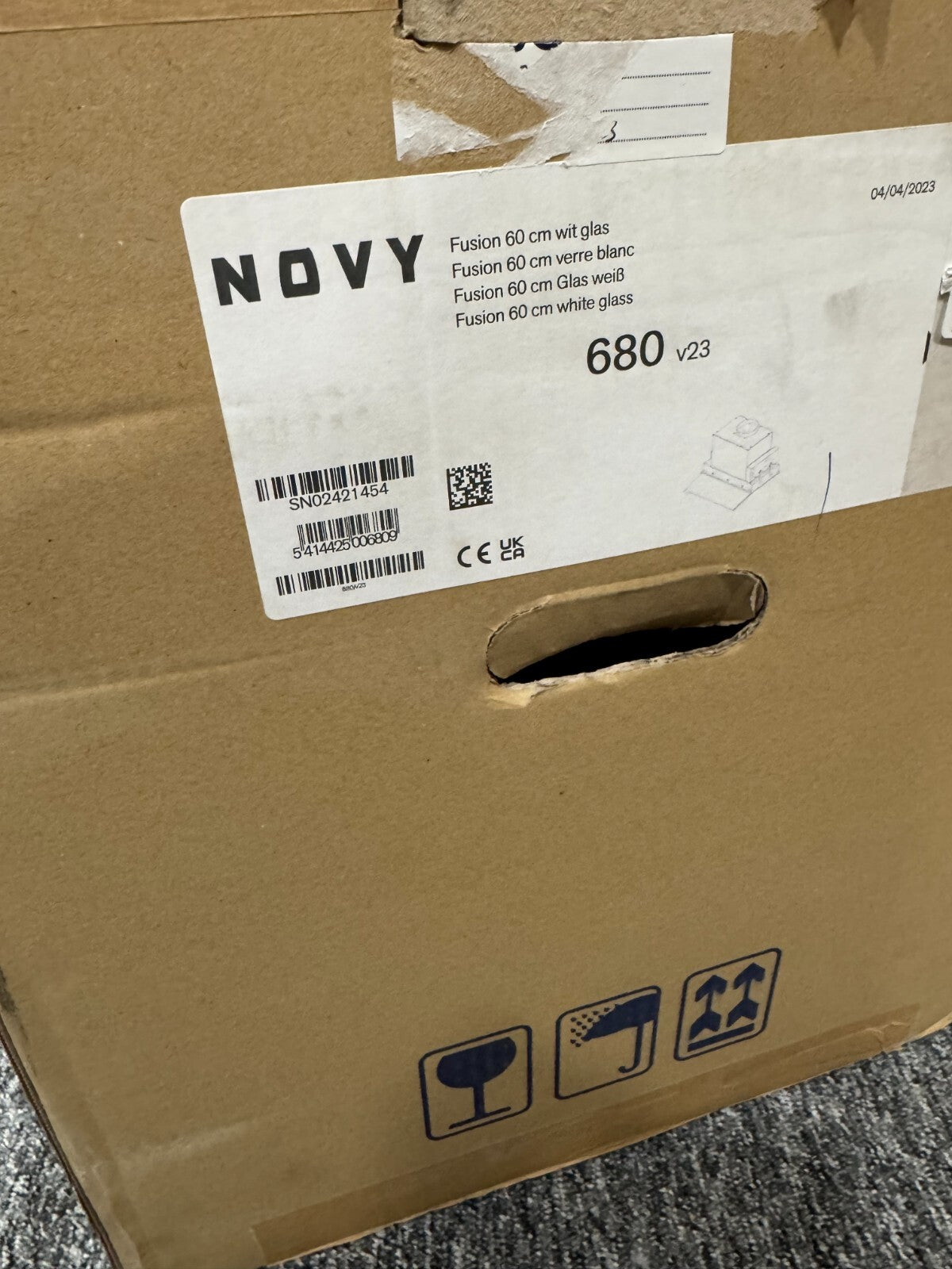 NEW Novy Built in 680 Fusion 60cm Telescopic Extractor Hood BR2007