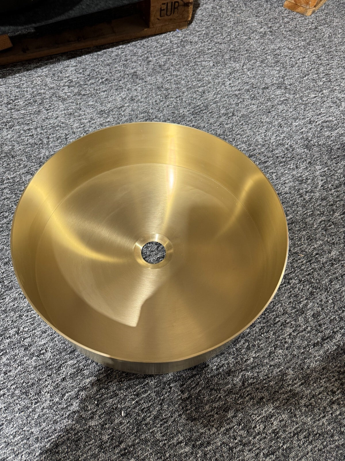 NEW Gessi 316 Brushed Brass Bathroom Round Counter top washbasin Sink tap BR954