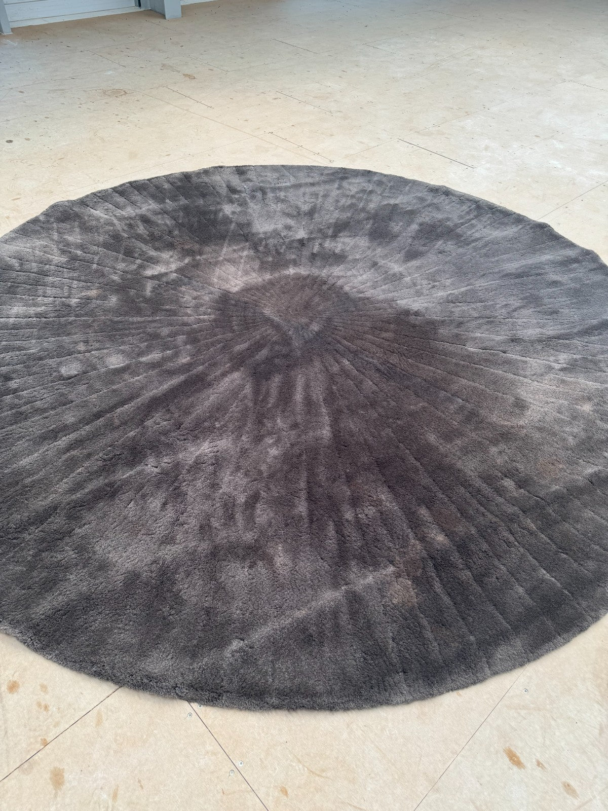 Ex Display B&B Italia Cratis Circular Round Rug Mat Carpet 300cm Brown