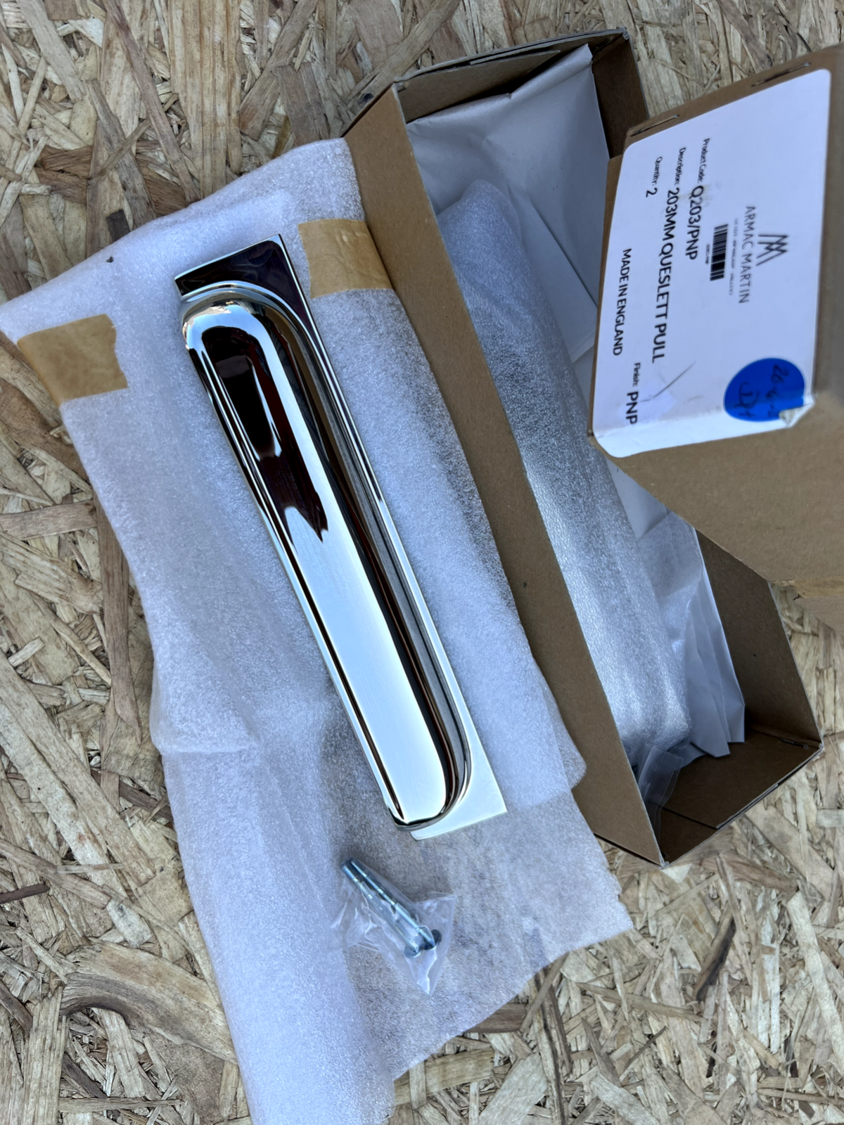 New Armac Martin Q203/PNP Queslett Cup Pull Handle Nickel Kitchen Knob
