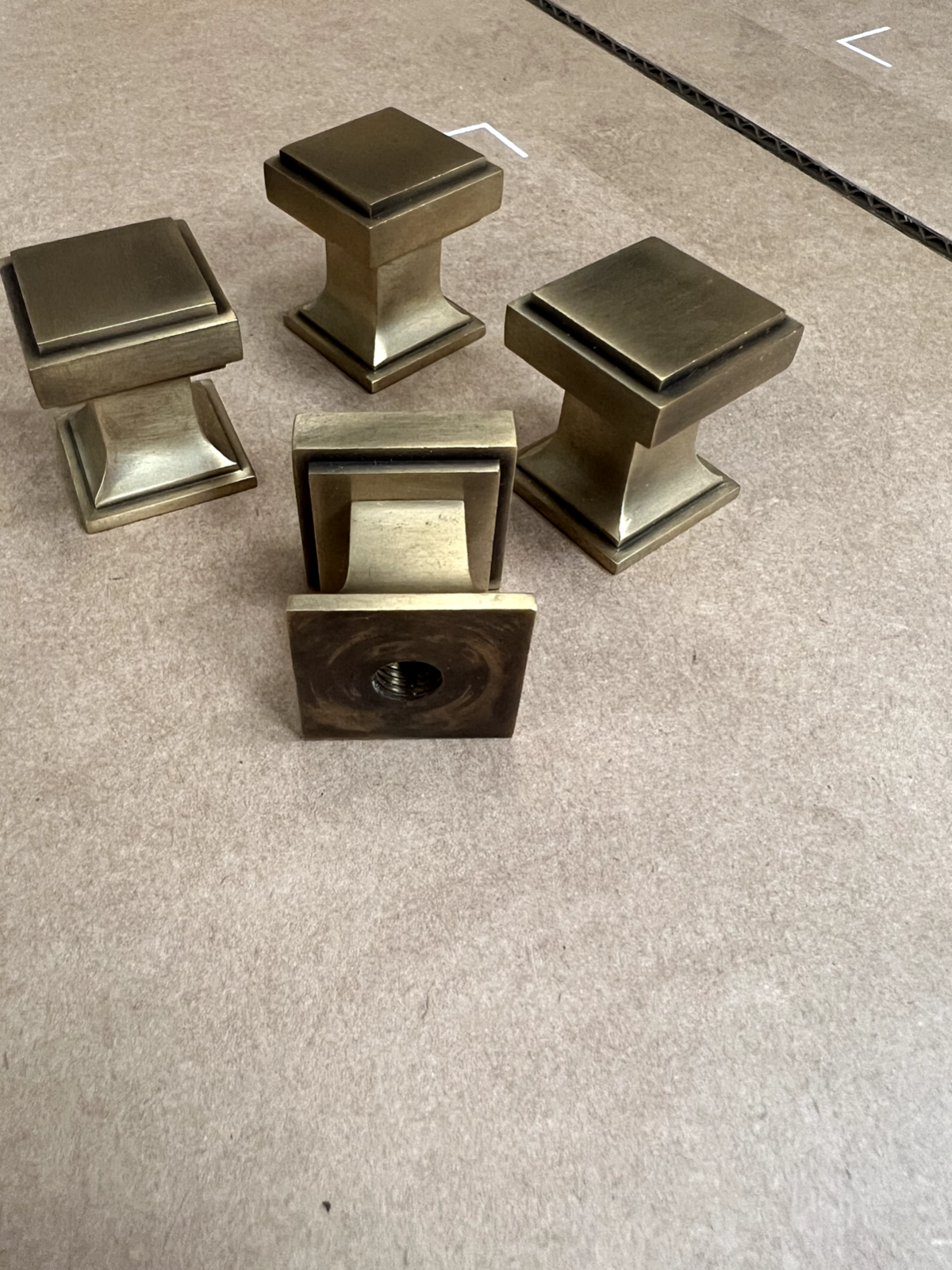 New Solid Brass Jefferson Cabinet Handle Knob 25mm kitchen Bathroom
