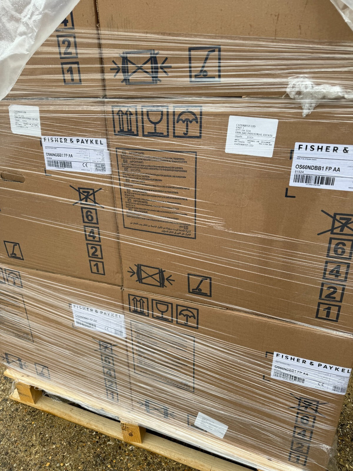 New Fisher & Paykel OS60NDBB1 Steam Combination Combi Oven Cooker appliance Blac