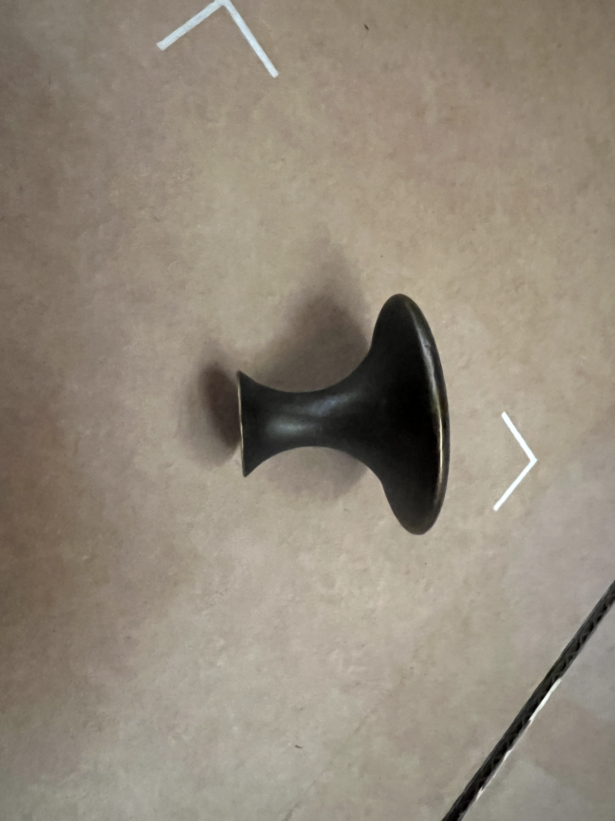 Smallbone Brookmans Kitchen pull mould Handle Knob Antique Brown LDL