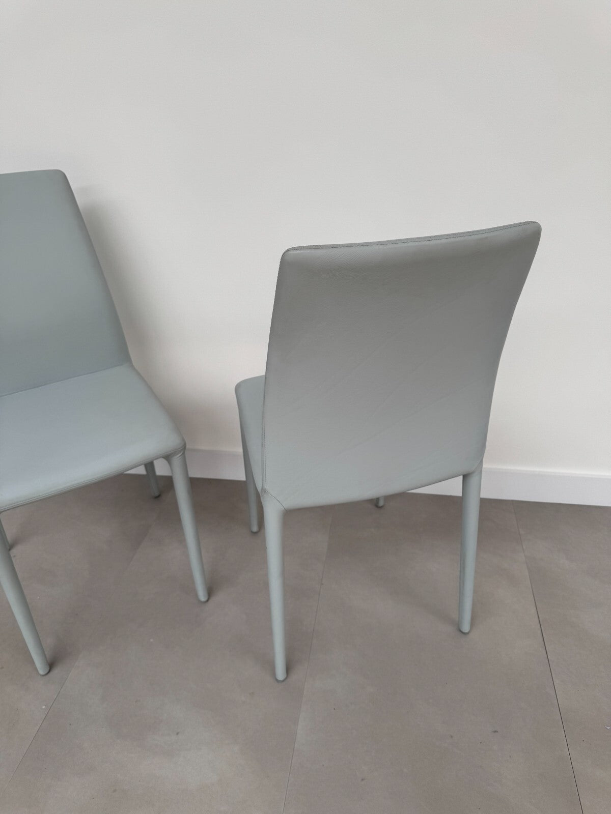 2 x Bonaldo Rest Filly Chairs seats Pale Sky Blue AX015
