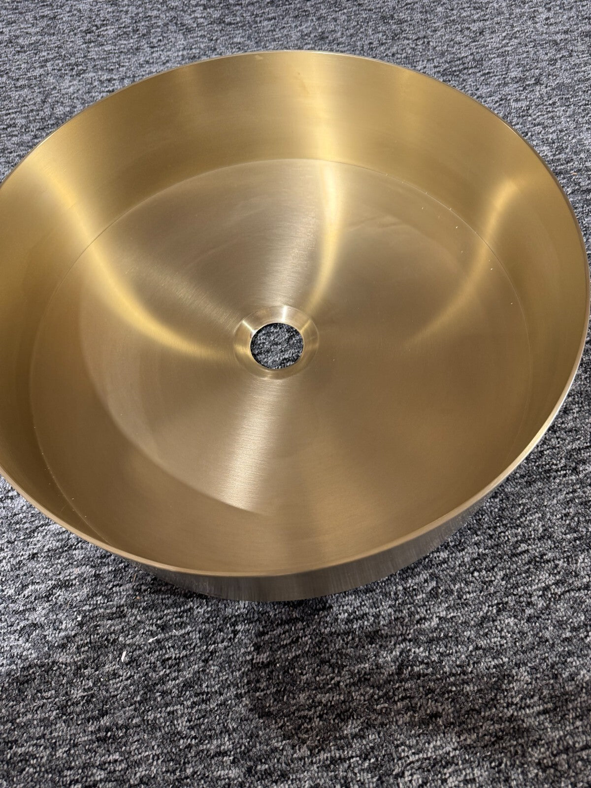 NEW Gessi 316 Brushed Brass Bathroom Round Counter top washbasin Sink tap BR954