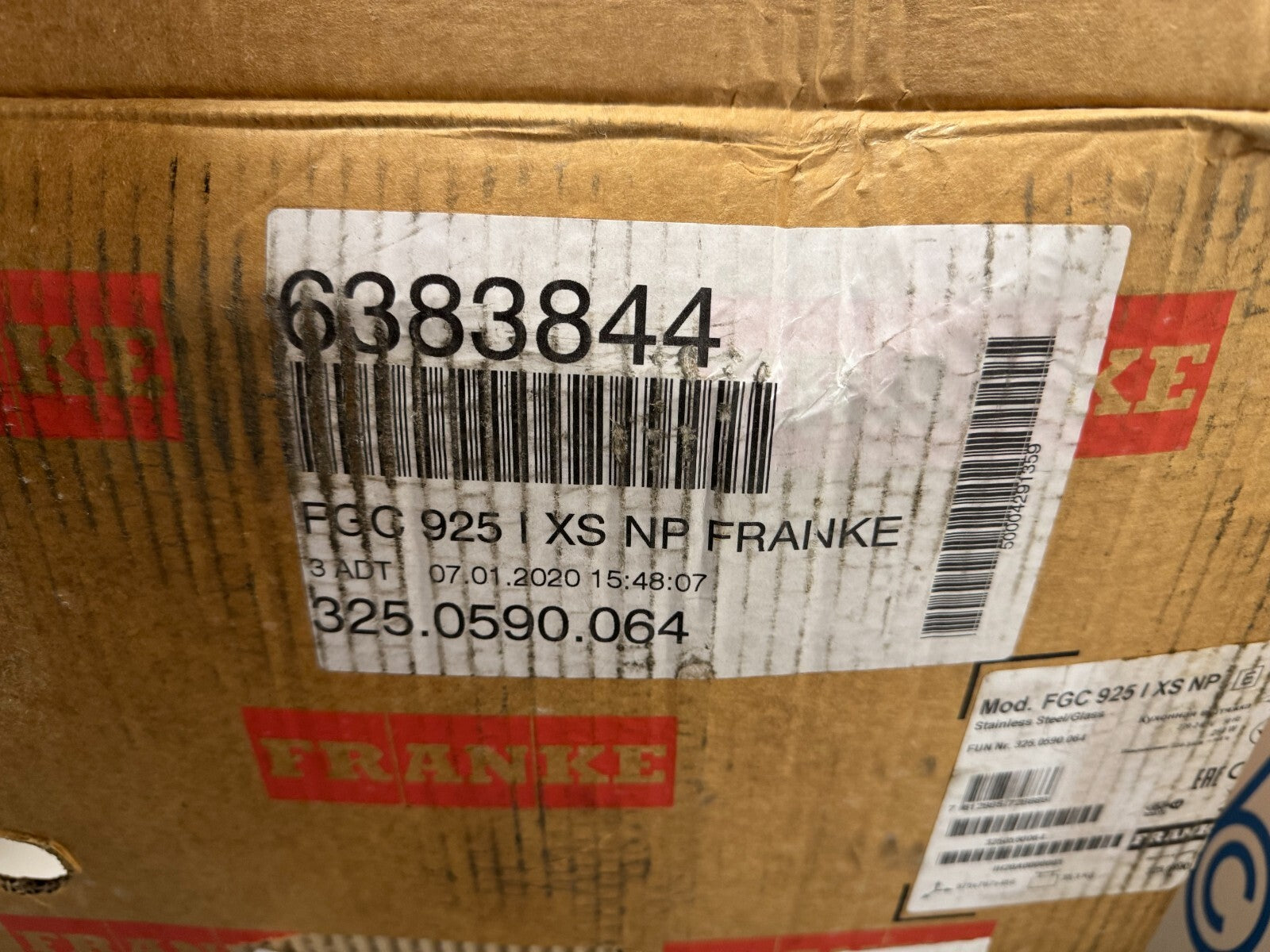 NEW Franke FGL 925 I XS NP 90cm Wide ISLAND Hood Extractor BR772