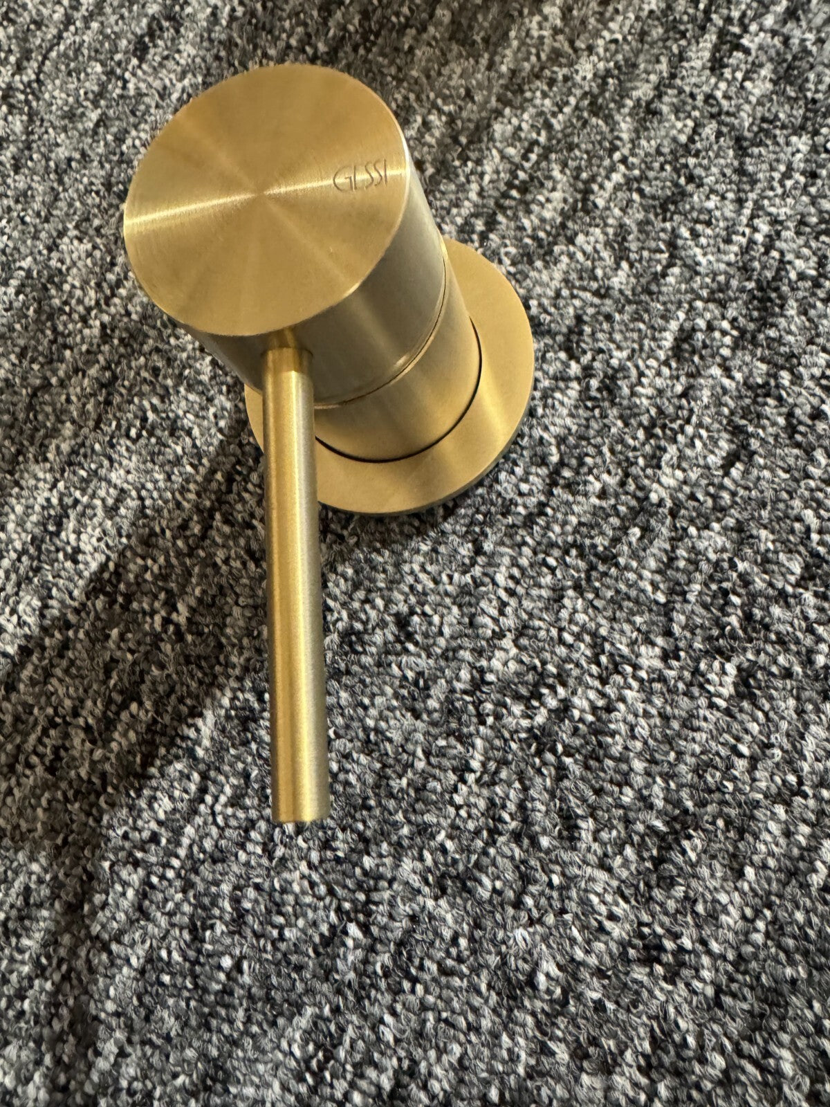 NEW Gessi 316 Brushed Brass Bathroom Round Counter top washbasin Sink tap BR954