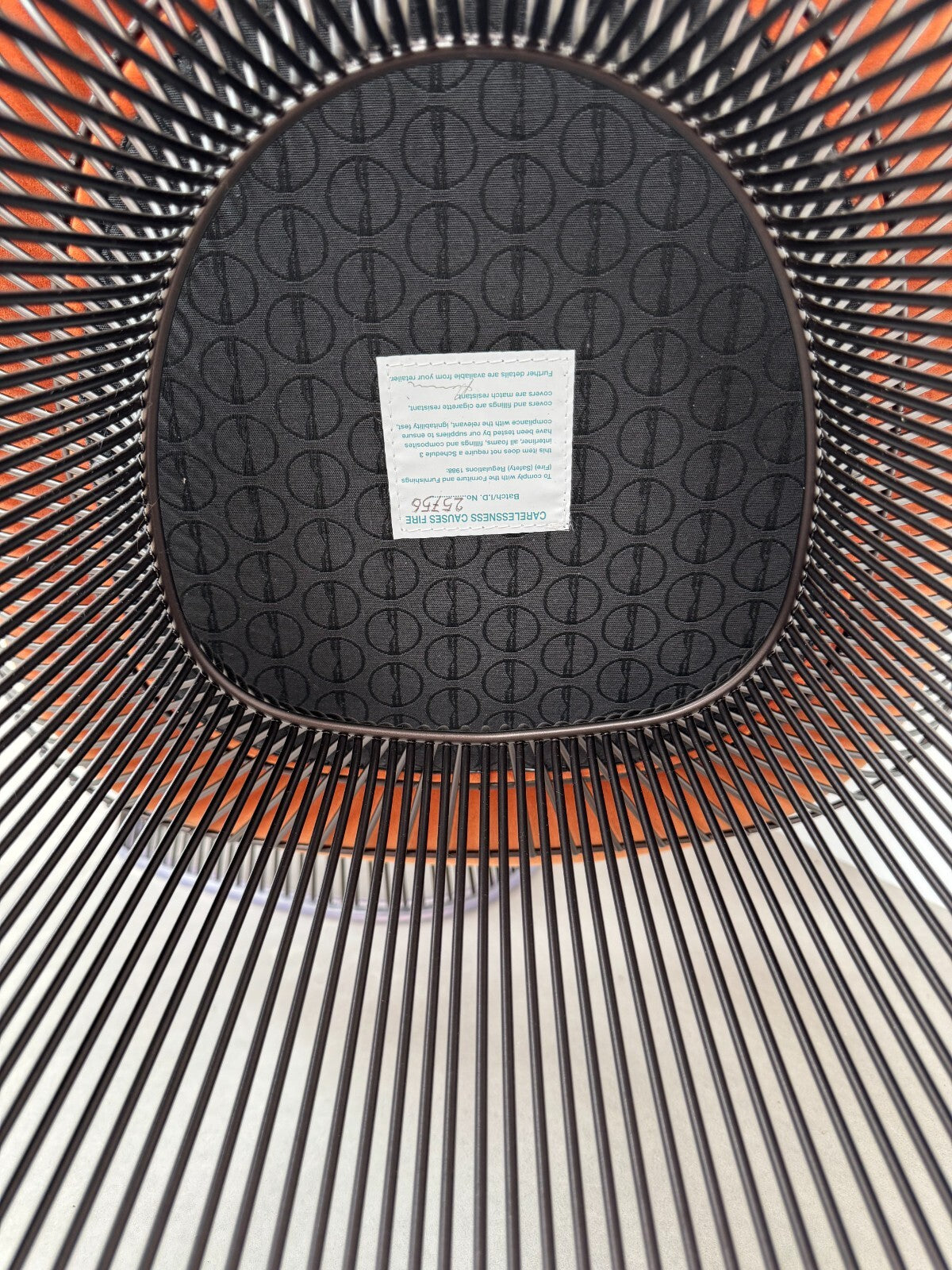 2 Ex Display Knoll Studio Warren Platner Side Chair Orange AX013