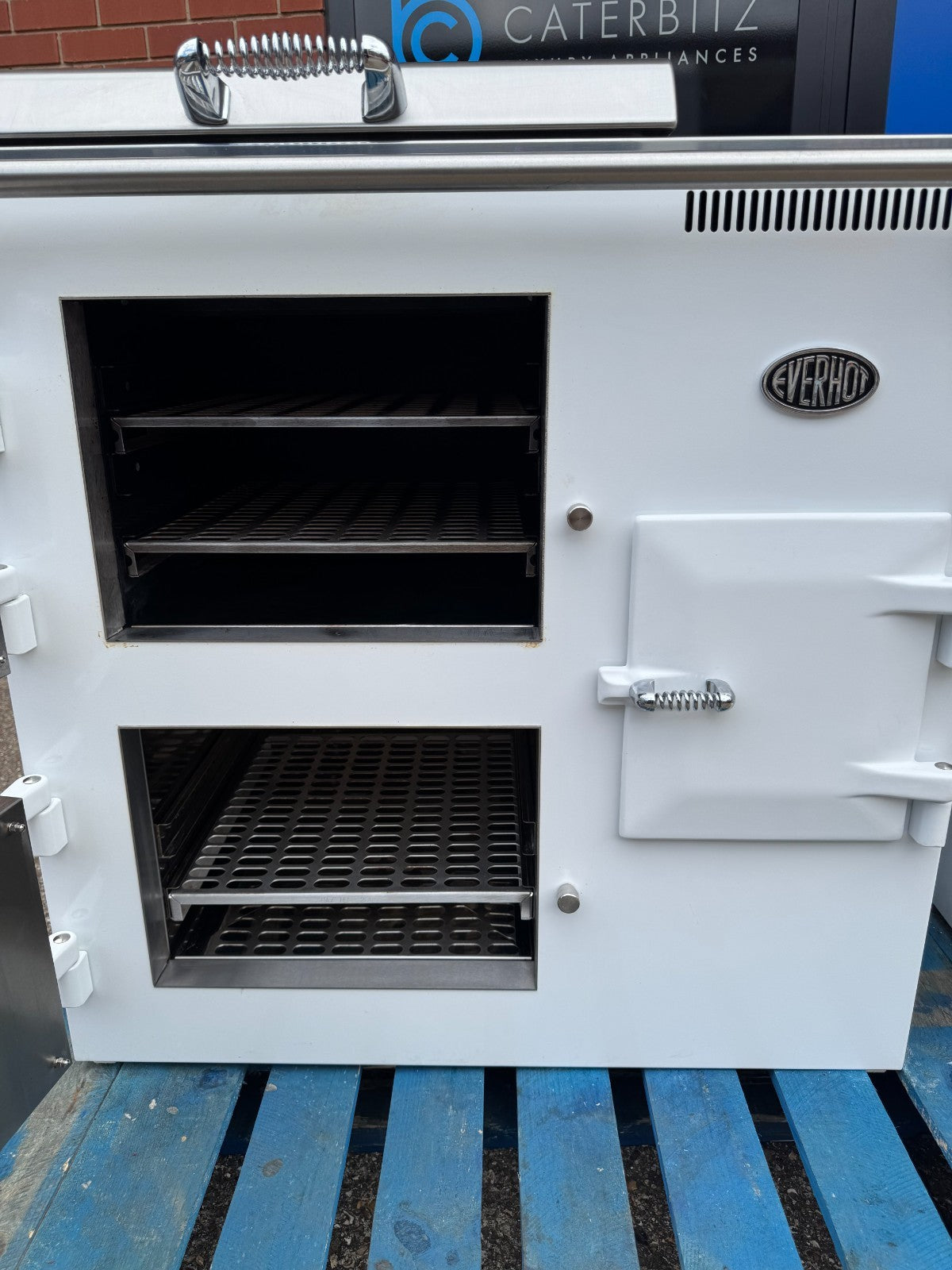 Everhot 150 + plus Electric Range Cooker Heat storage Oven White