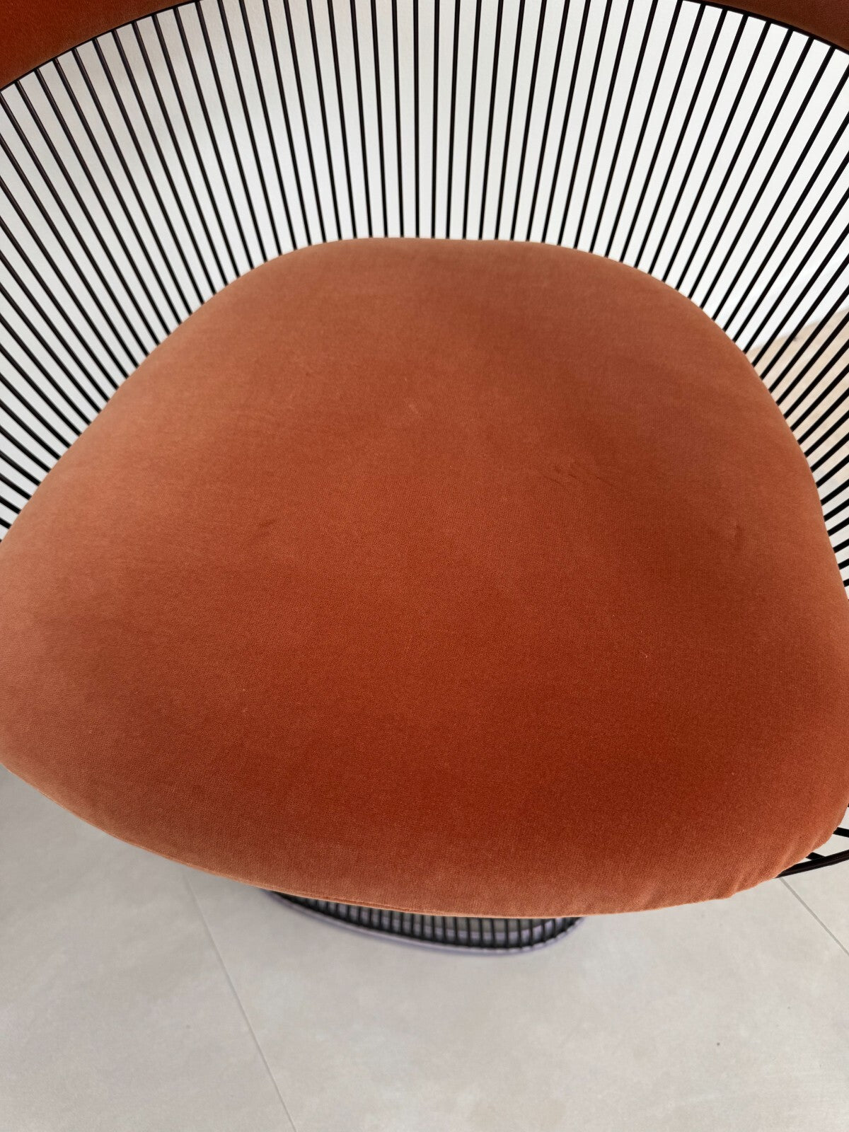 2 Ex Display Knoll Studio Warren Platner Side Chair Orange AX013