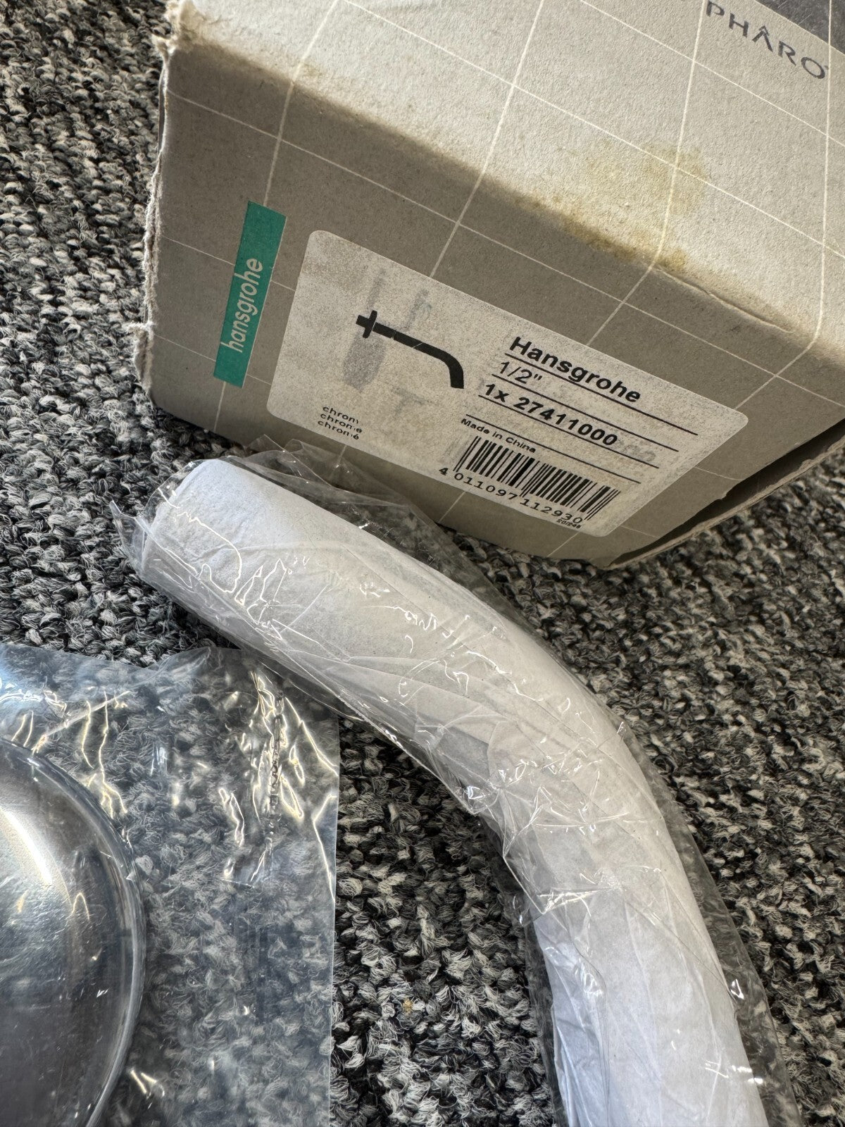 NEW Hansgrohe Shower Arm 12.8cm - Chrome 27411000 BR2127