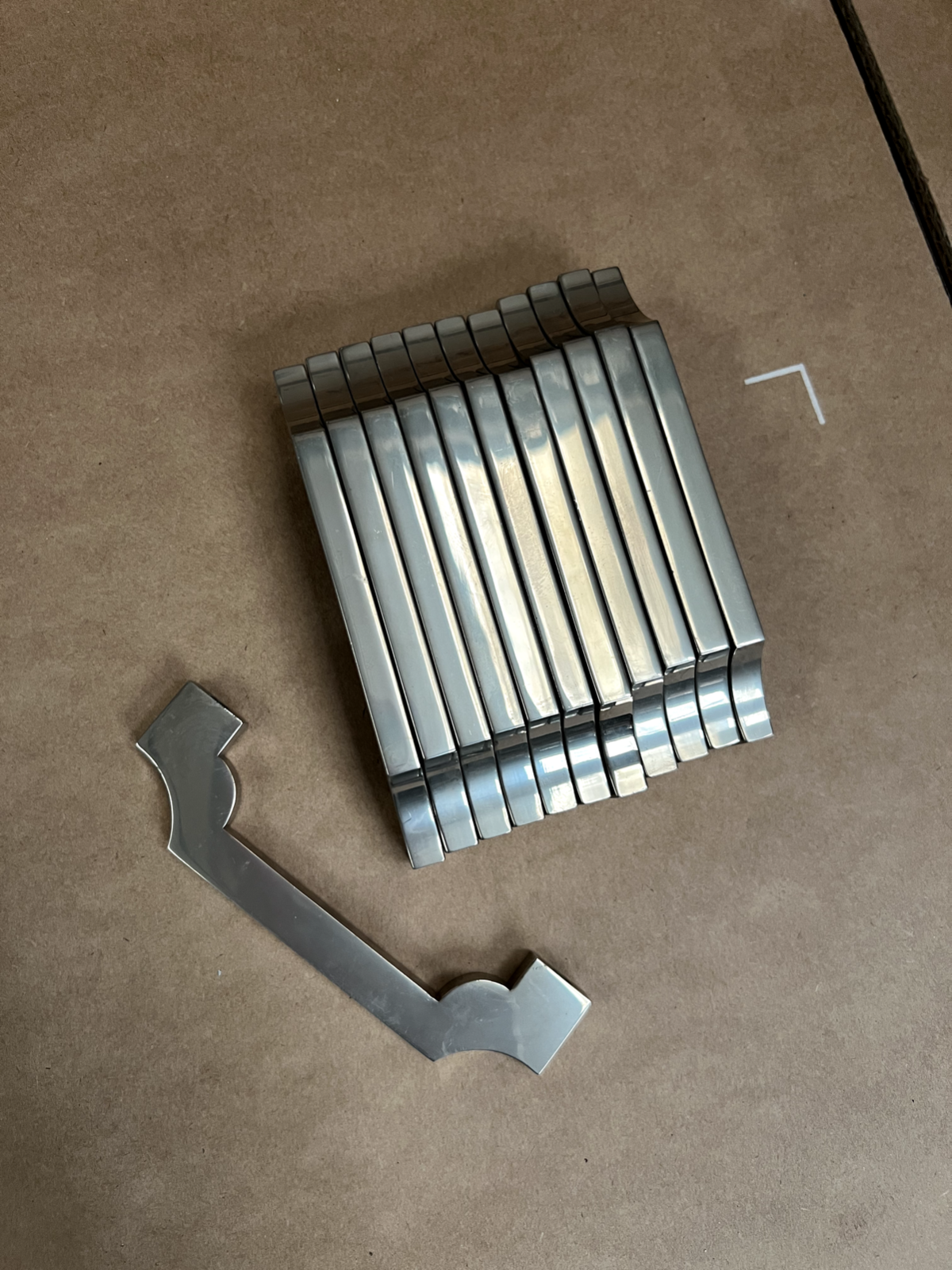 New Mark Wilkinson Art Deco Kitchen Cupboard Door handle Pull Chrome Hardware