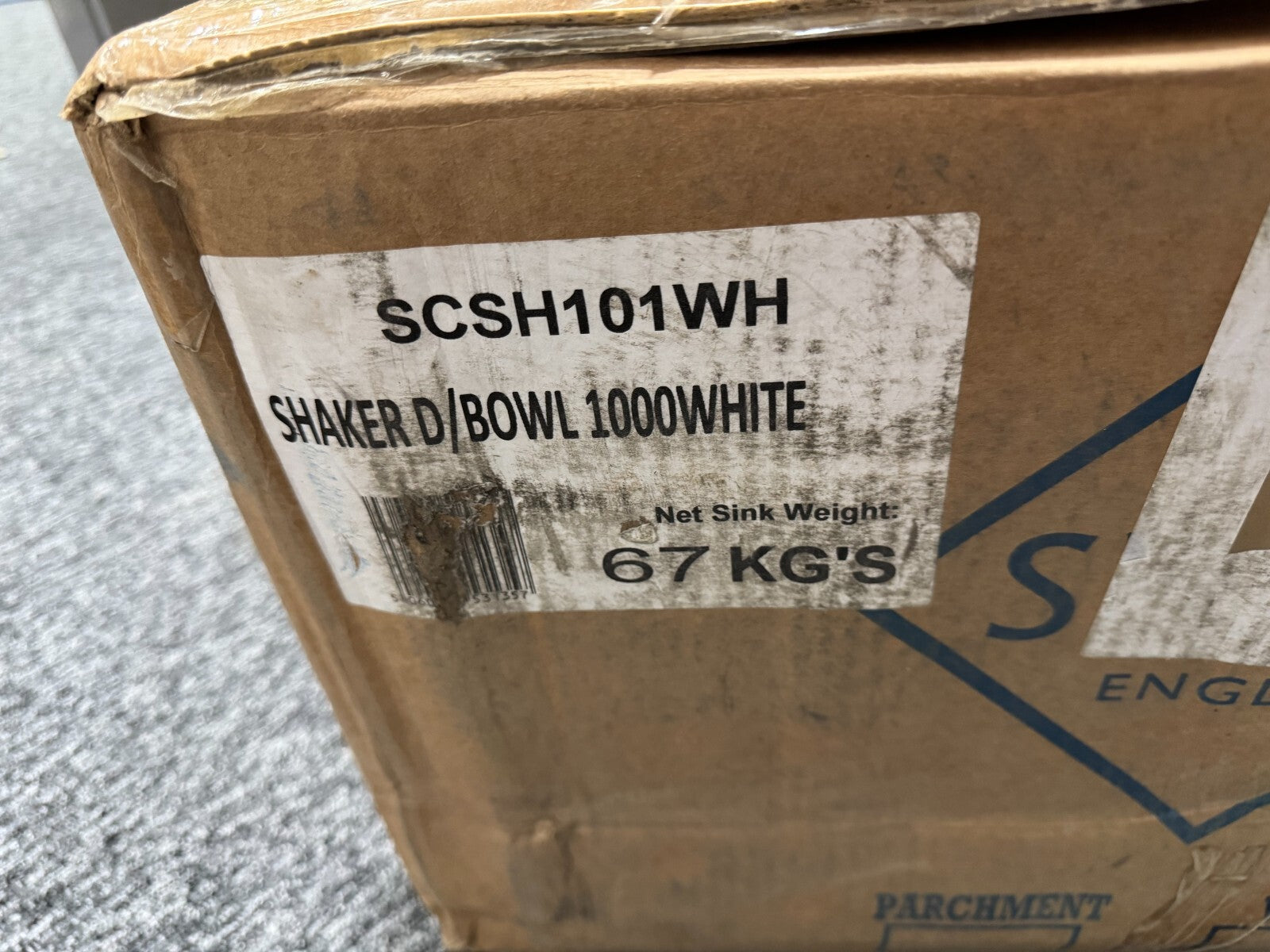 New Shaws Of Darwen SCSH101WH Kitchen double basin sink White BR2239