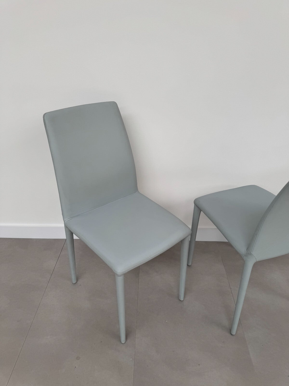 2 x Bonaldo Rest Filly Chairs seats Pale Sky Blue AX015