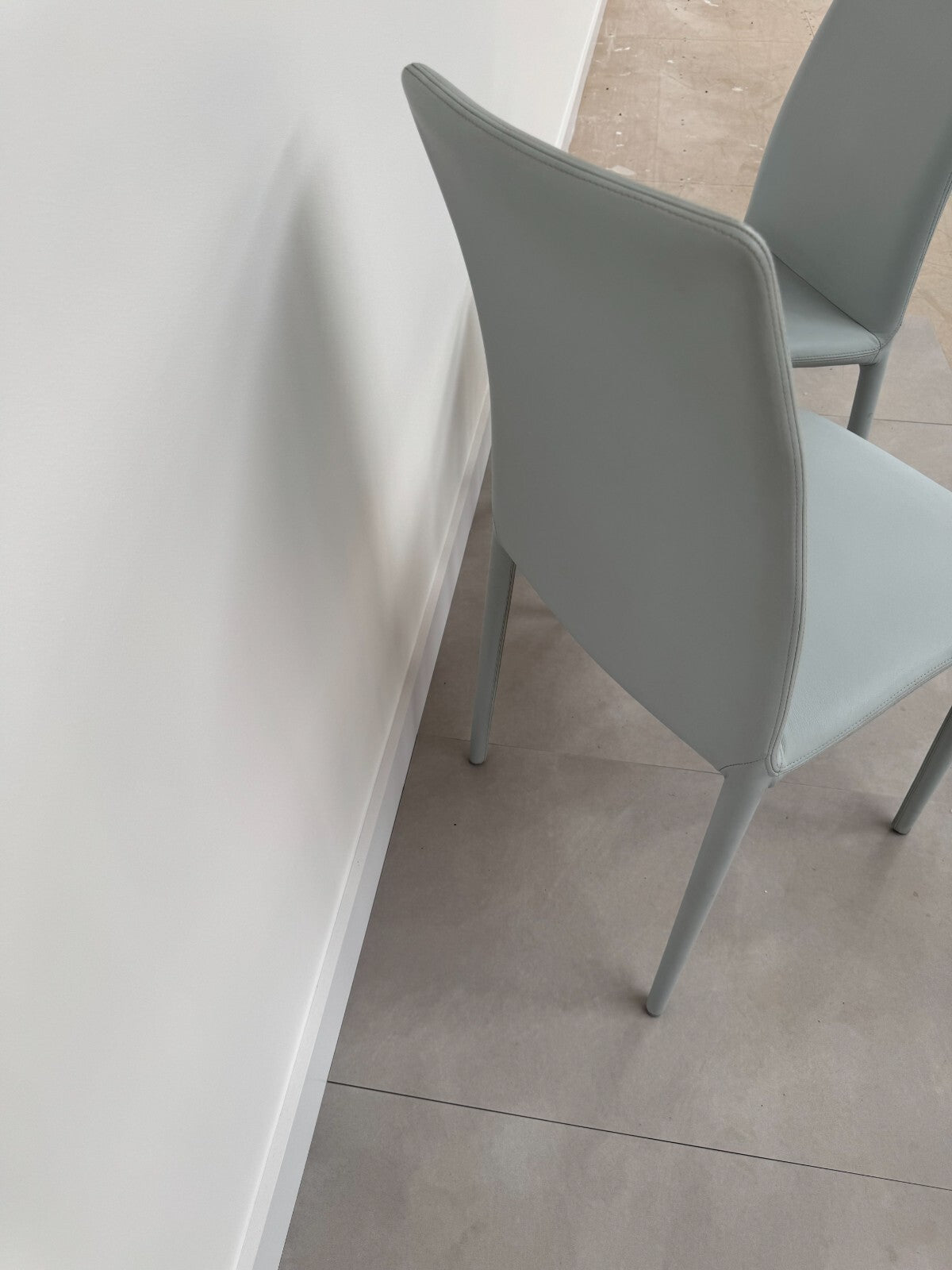 2 x Bonaldo Rest Filly Chairs seats Pale Sky Blue AX015