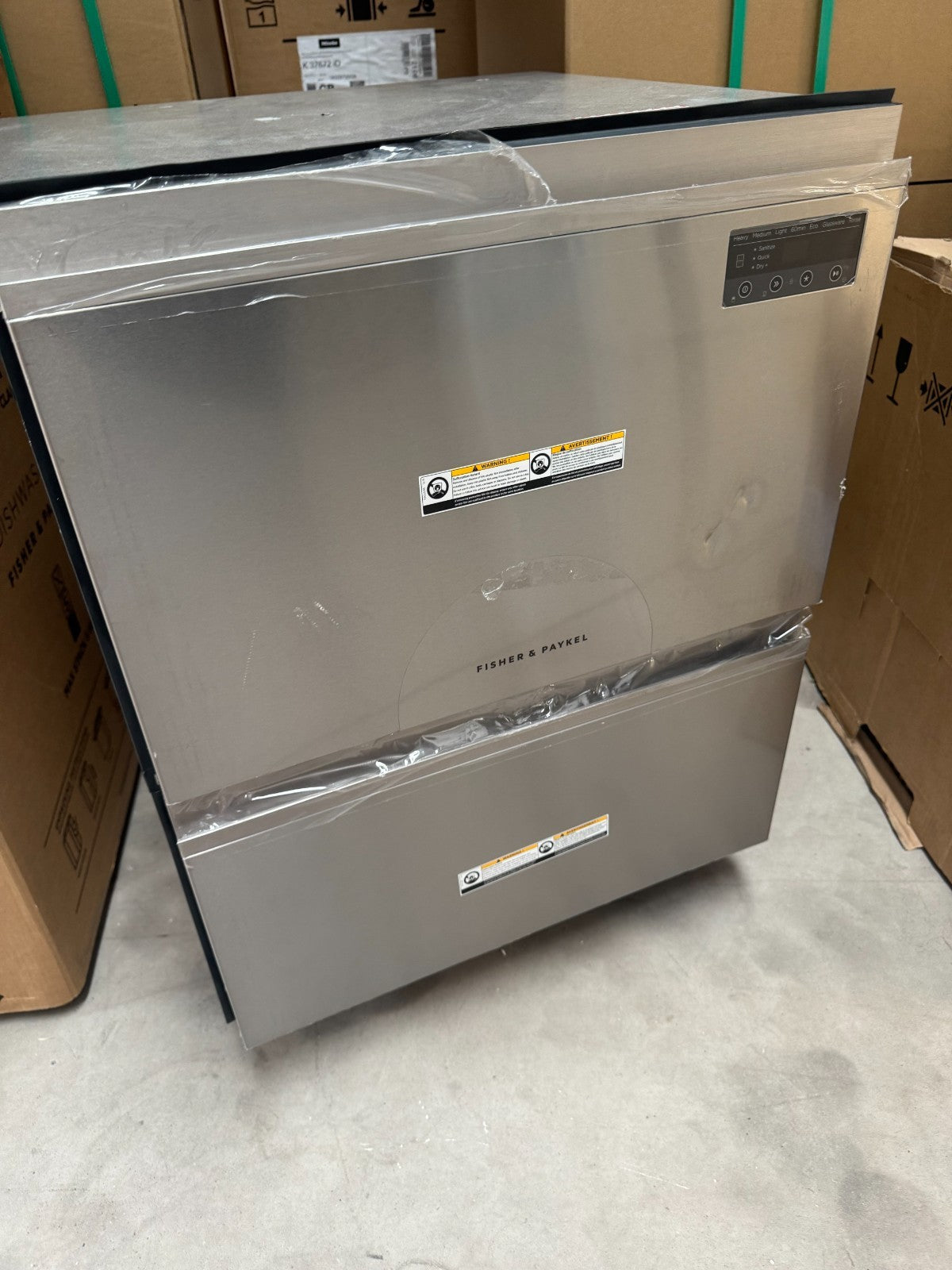 New UNUSED Fisher & Paykel DD60D2HNX9 Double drawer Dishwasher BR2353