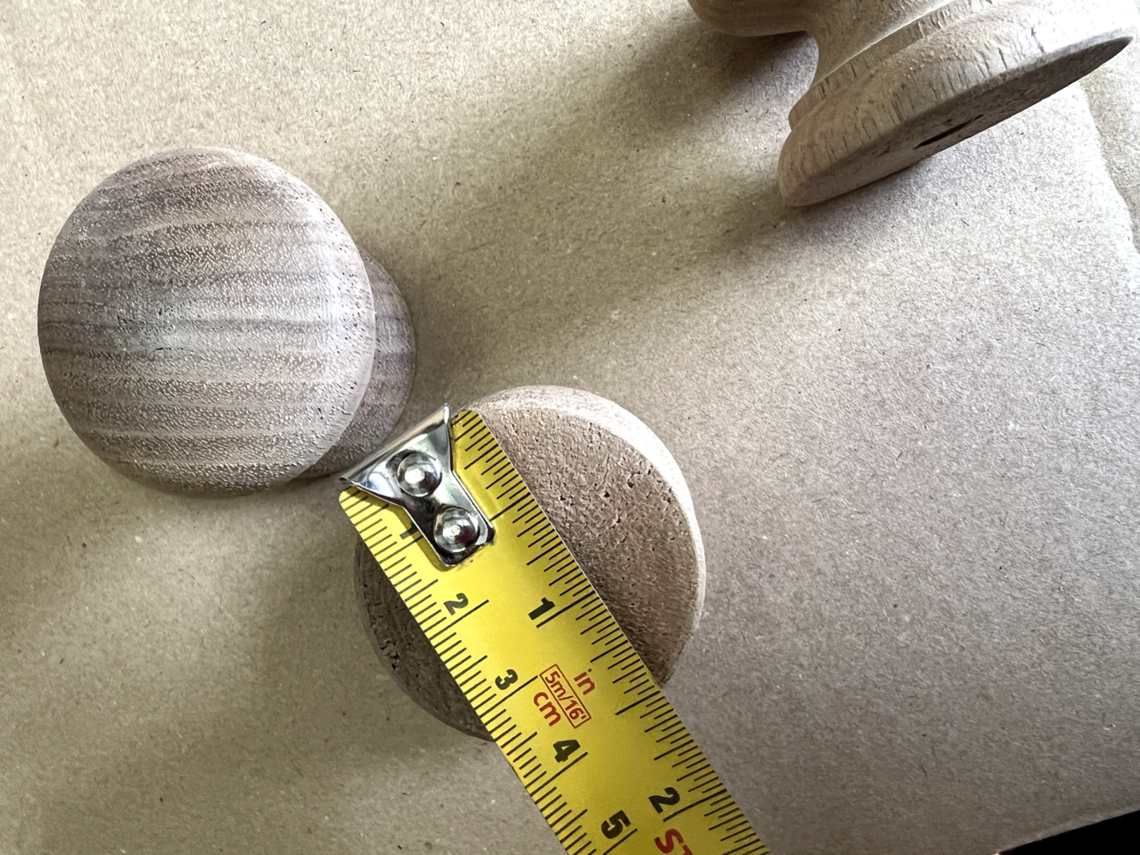 New Mark Wilkinson Smallbone natural Wood Cabinet Door handle knob Pull wooden
