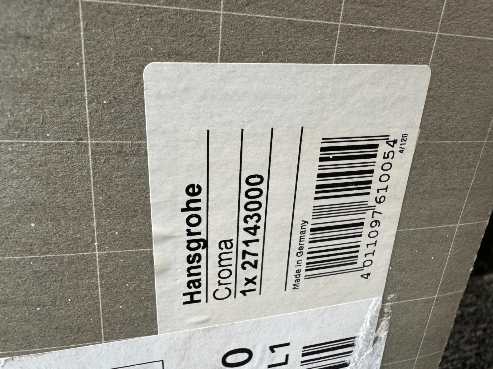 NEW Hansgrohe HG Showerpipe Croma bath Shower head set Chrome 27143000 BR744