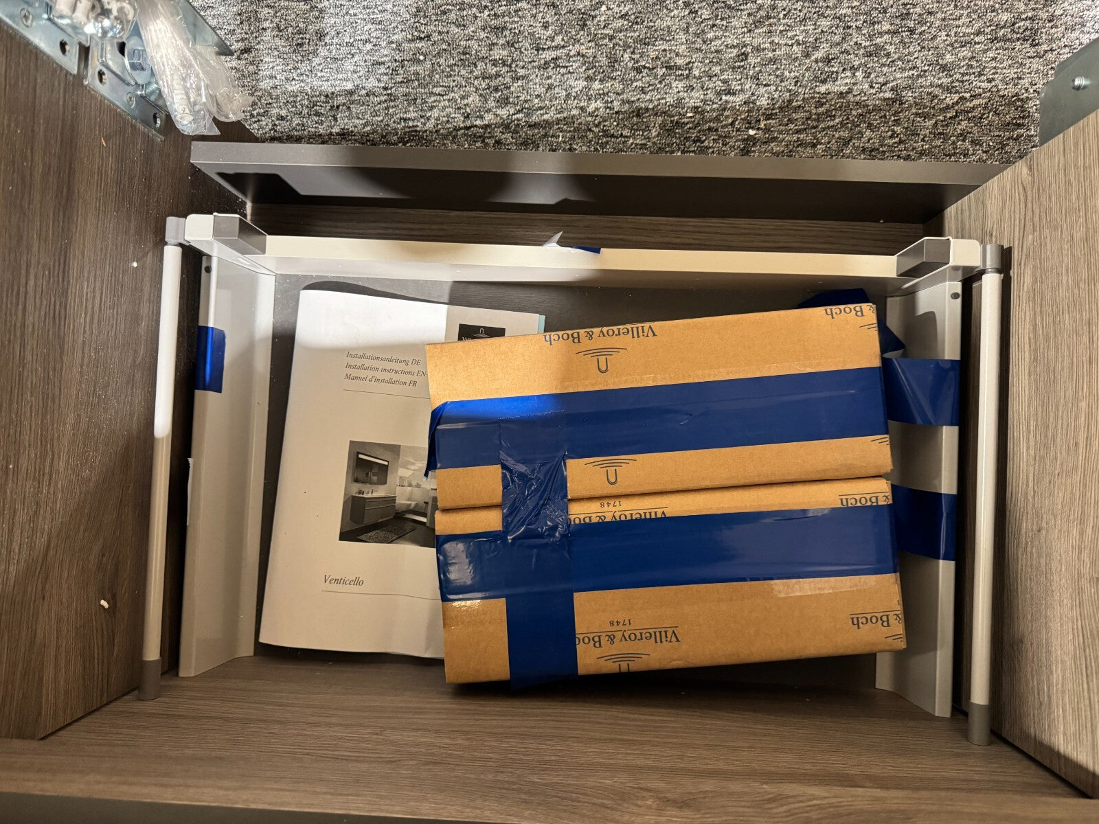 NEW Villeroy & Boch A93901RK Double Venticello Vanity Unit Bathroom oak BR975
