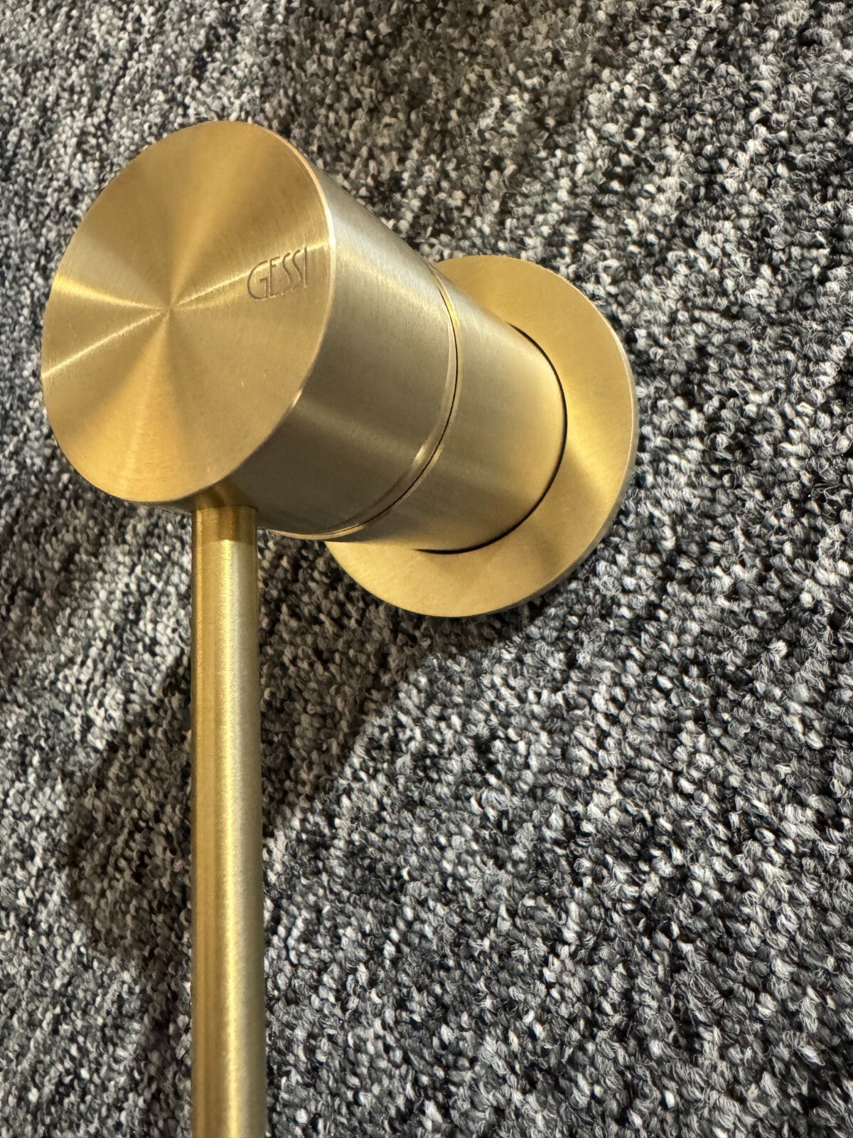 NEW Gessi 316 Brushed Brass Bathroom Round Counter top washbasin Sink tap BR954