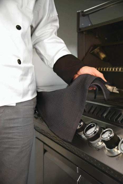 PRO Grill Towel | 100% Lint-Free Cotton | Super Absorbent | 18 x 28 Inch | Includes Clip | Napoleon Branded | Caterbitz UK