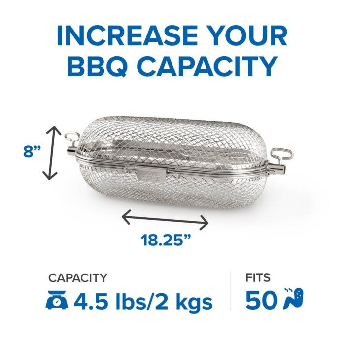 Napoleon Rotisserie Grill Basket for Wings, Vegetables, and Fries