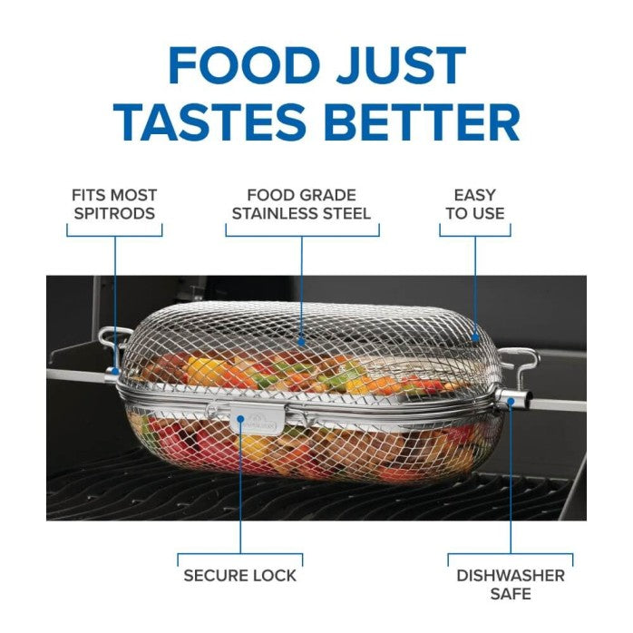 Napoleon Rotisserie Grill Basket for Wings, Vegetables, and Fries