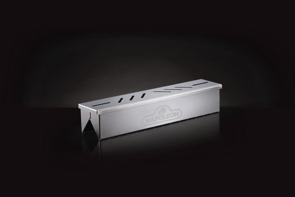 Stainless Steel Smoker Box | Gas Grill Smoker | Napoleon BBQ Accessory | Wood Chip Box | Smoking Attachment | Caterbitz UK