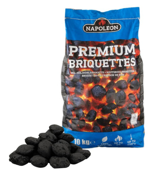 Napoleon Premium Briquettes | Long-Lasting Charcoal Fuel | Eco-Friendly & 100% Natural