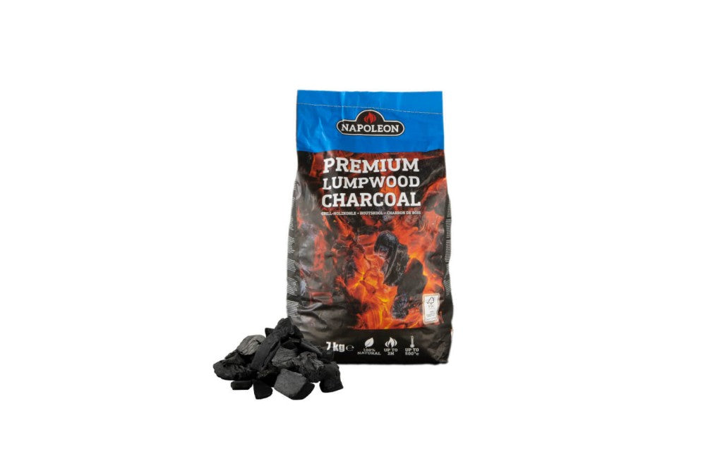 Napoleon Premium Lumpwood Charcoal | Hardwood Charcoal Blocks | Hot & Clean Burning | Burns up to 2 Hours