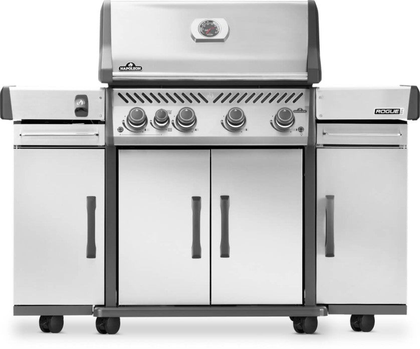 Napoleon Rogue PRO Under Grill Storage Cart | Stainless Steel | Drawer with Towel Rack | Tool Hooks | Optimized Storage | BBQ Accessory