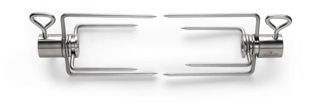 Napoleon Collapsible Rotisserie Forks | 4-Prong Rotisserie Fork Set | Stainless Steel Rotisserie Forks | Universal Fit Spit Rod Forks | Caterbitz UK