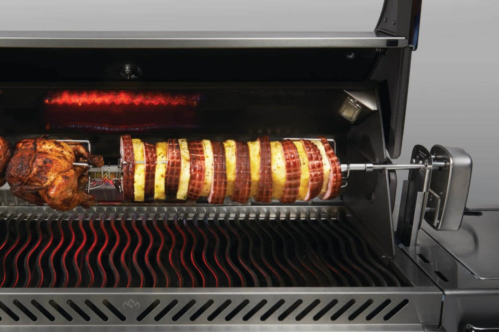 Commercial Rotisserie Kit for Large Grills | Napoleon Rotisserie Kit | Stainless Steel Spit Rod | Prestige 500 Rotisserie | LEX 485 Rotisserie Kit | Caterbitz UK