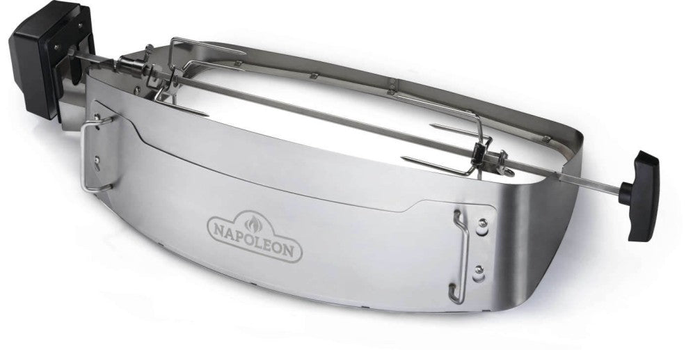 Napoleon TravelQ Rotisserie Kit | TravelQ Pizza Oven Kit | Heavy Duty Rotisserie for TravelQ | Stainless Steel TravelQ Accessory | Caterbitz UK