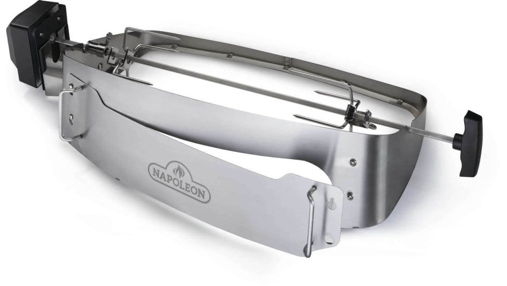 Napoleon TravelQ Rotisserie Kit | TravelQ Pizza Oven Kit | Heavy Duty Rotisserie for TravelQ | Stainless Steel TravelQ Accessory | Caterbitz UK