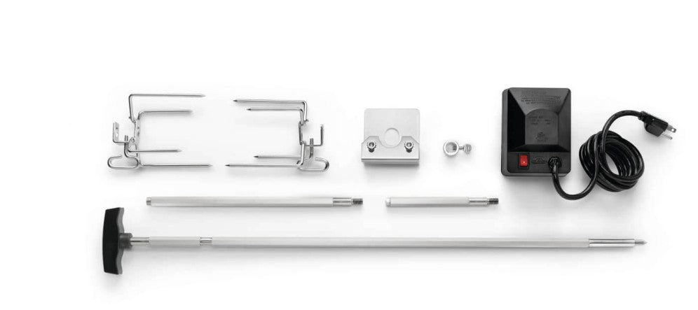Heavy Duty Rotisserie Kit | Stainless Steel Spit Rod | Grill Rotisserie Kit | BBQ Rotisserie Motor | Grill Accessory UK | Caterbitz