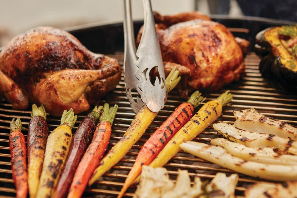 Stainless Steel 3 Piece Toolset | BBQ Tools Set | Grill Spatula Tongs Brush | Premium Stainless Steel BBQ Accessories | Caterbitz UK