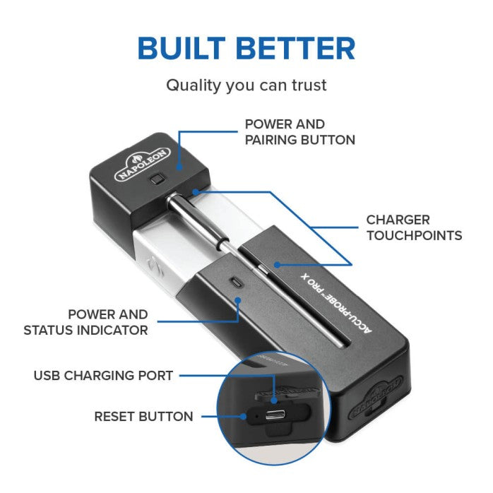ACCU-PROBE™ PRO X Wireless Bluetooth Thermometer with Six Sensors
