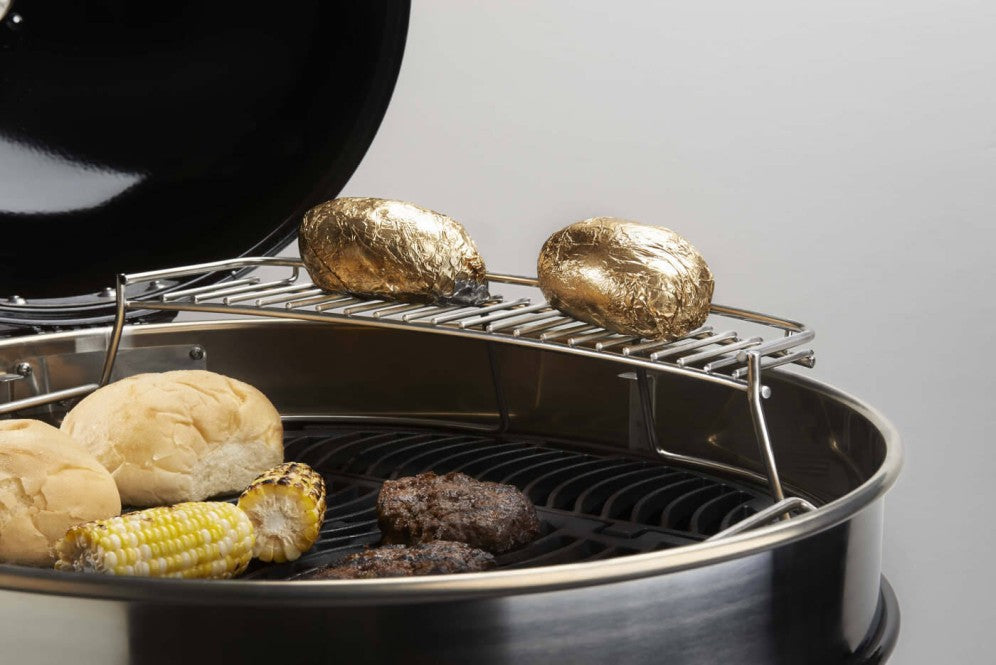 Warming Rack for Kettle Grill | Stainless Steel Grill Rack | Extra Cooking Space | Kettle Grill Accessory | Napoleon BBQ Rack | Caterbitz UK