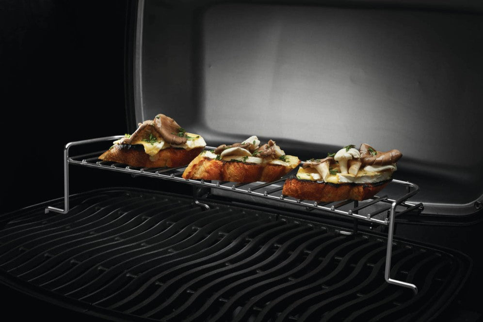 TravelQ™ Warming Rack | Extra 65 sq in Grill Space | Fits PRO285 Series | Vegetables, Sandwiches, Potatoes