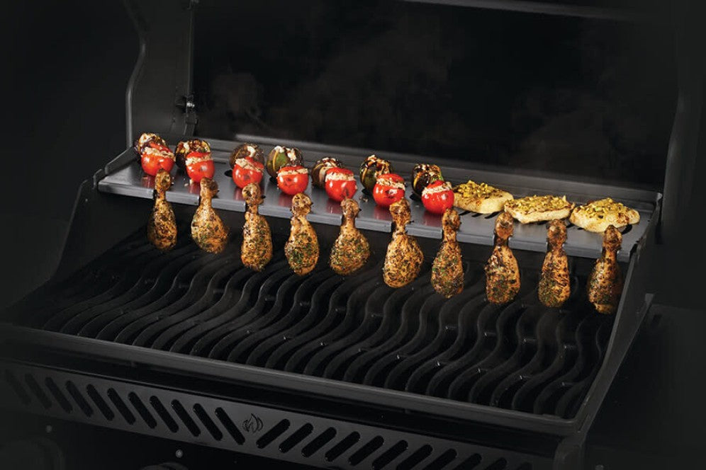 Napoleon Multifunctional Warming Rack | Rogue® 525 Compatible | Stainless Steel Grilling Rack | Warming Station for Appetizers UK | Caterbitz