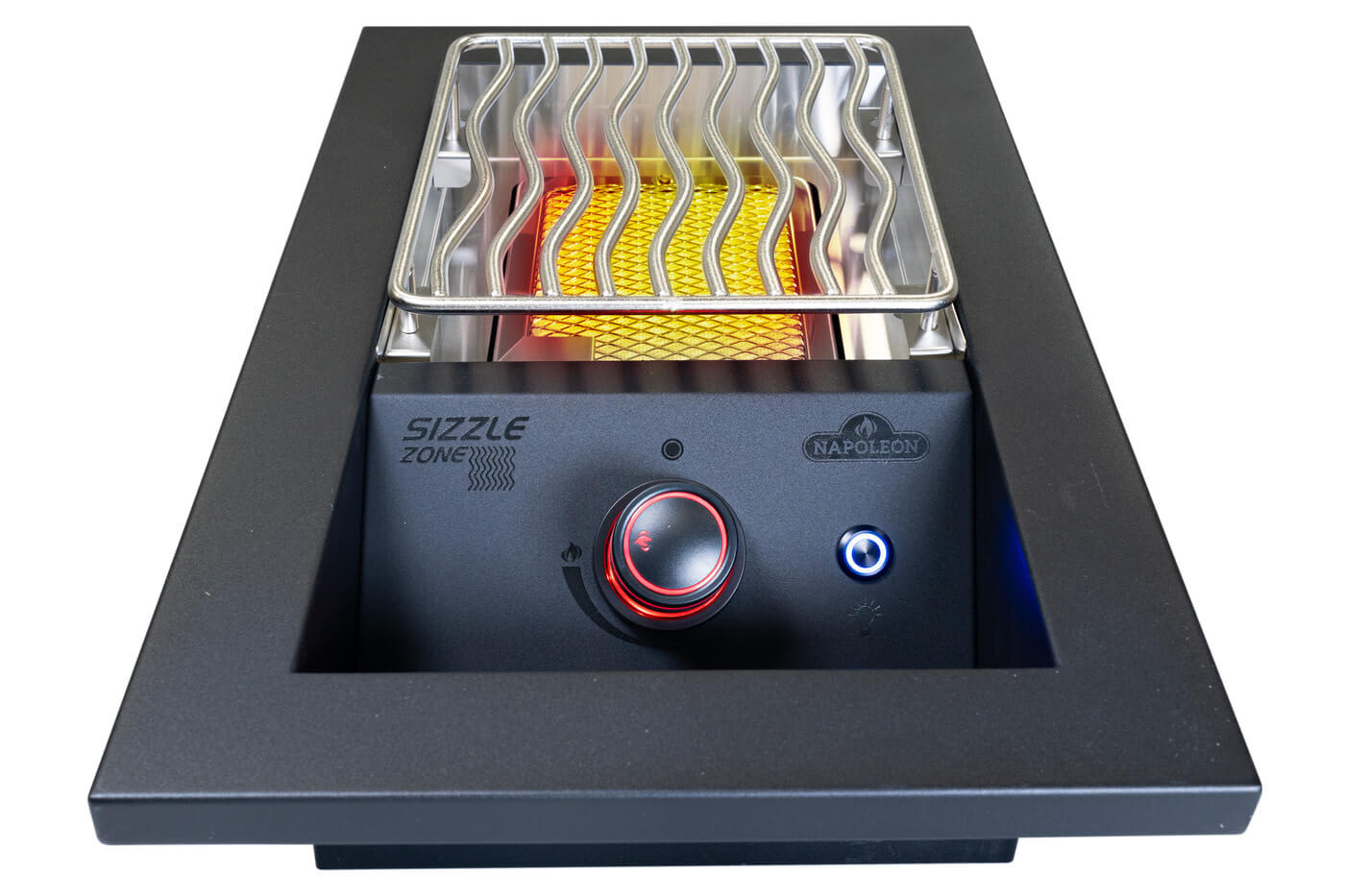 Built-In 700 Series Single Infrared Burner | Stainless Steel Drop-In Burner | Infrared Sear Burner | Outdoor Kitchen Accessory | Premium Gas Burner UK | Caterbitz